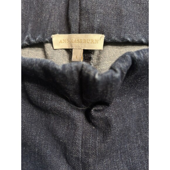 Ann mashburn Cropped Dark Denim Pull On Pants Size large - Picture 6 of 8
